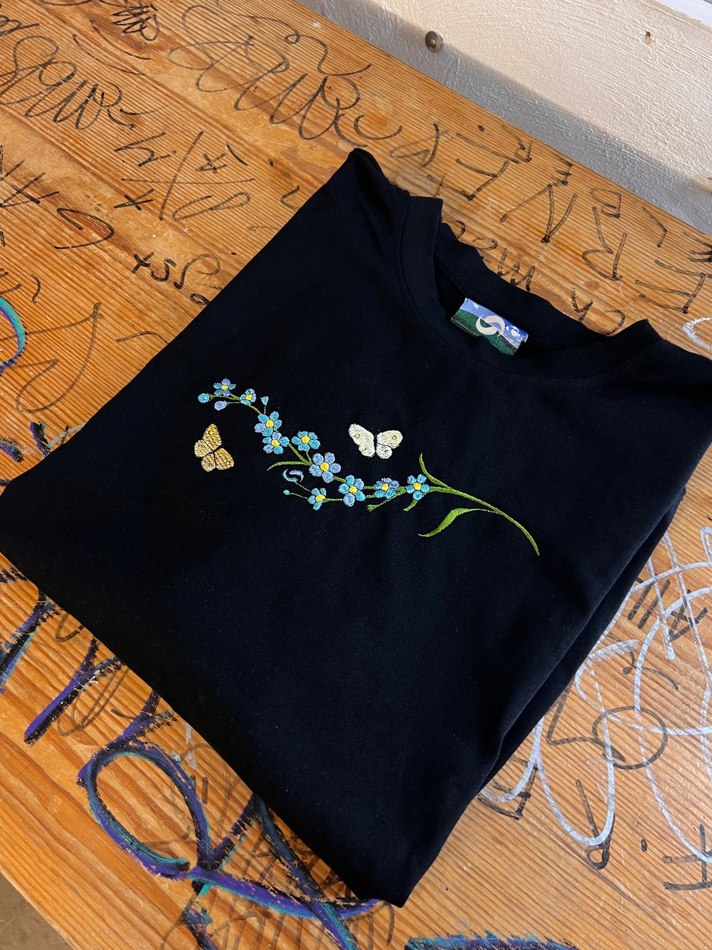 Zitronenfalter T-Shirt Schwarz