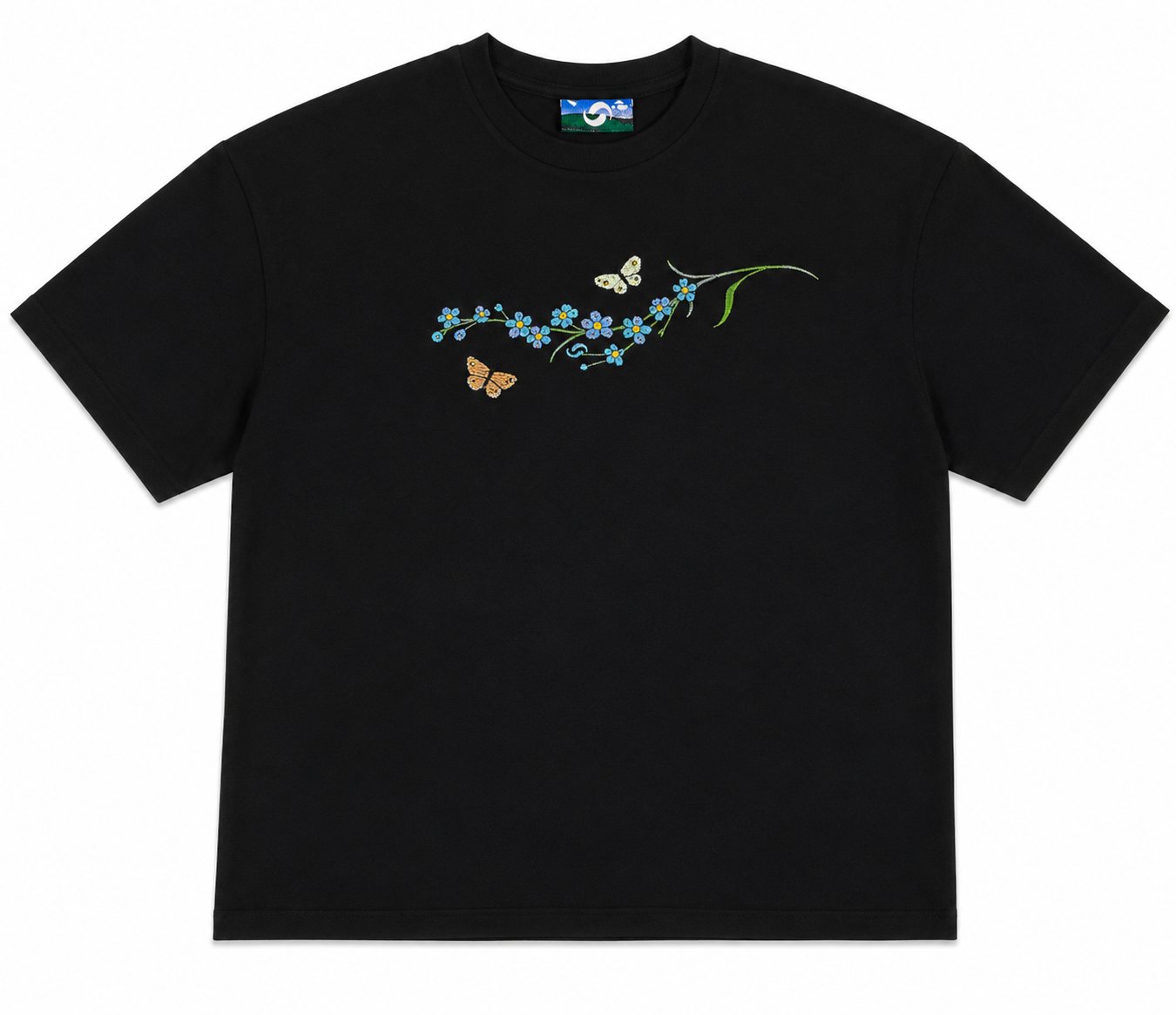 Zitronenfalter T-Shirt Schwarz