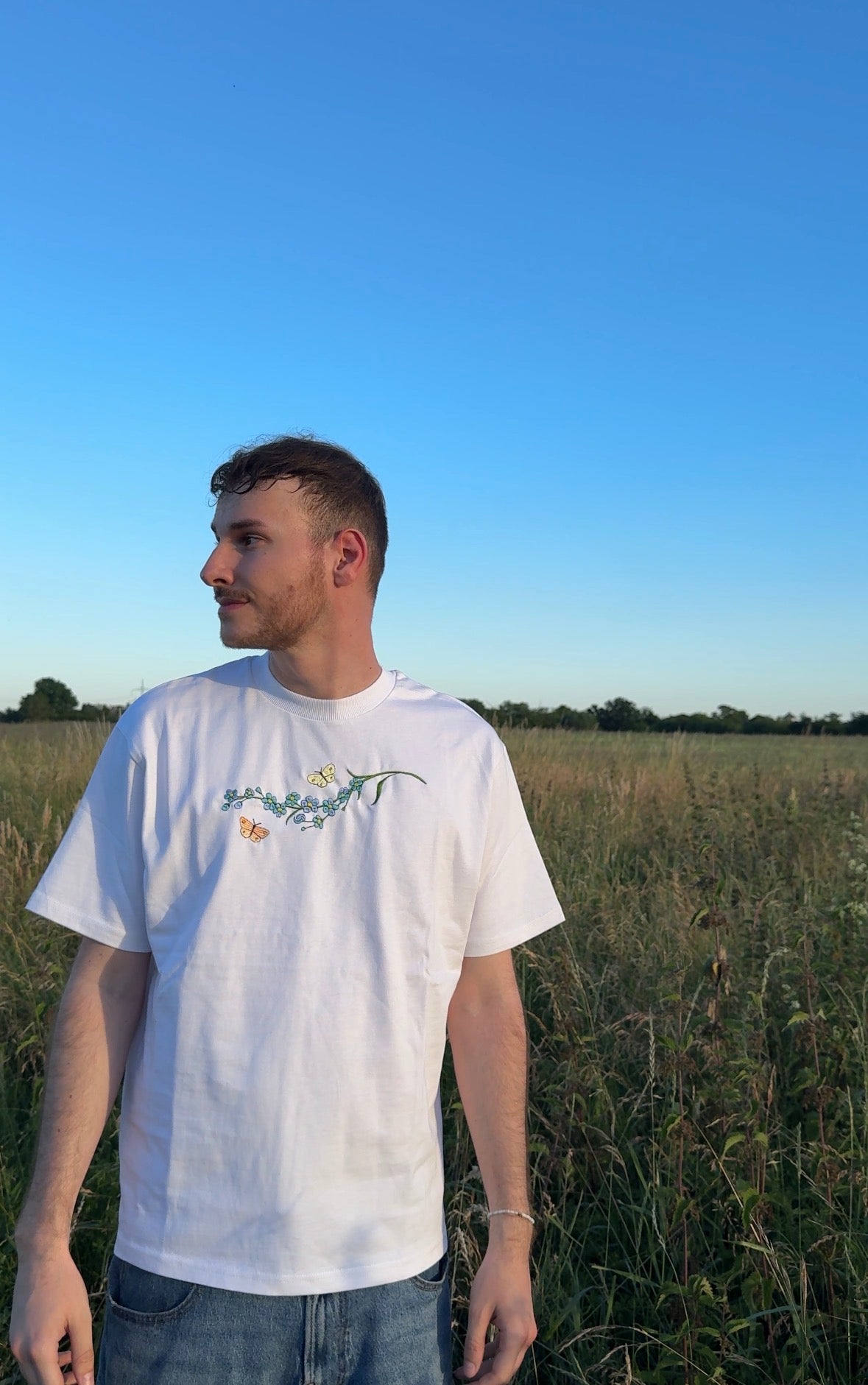 Zitronenfalter T-Shirt Weiß
