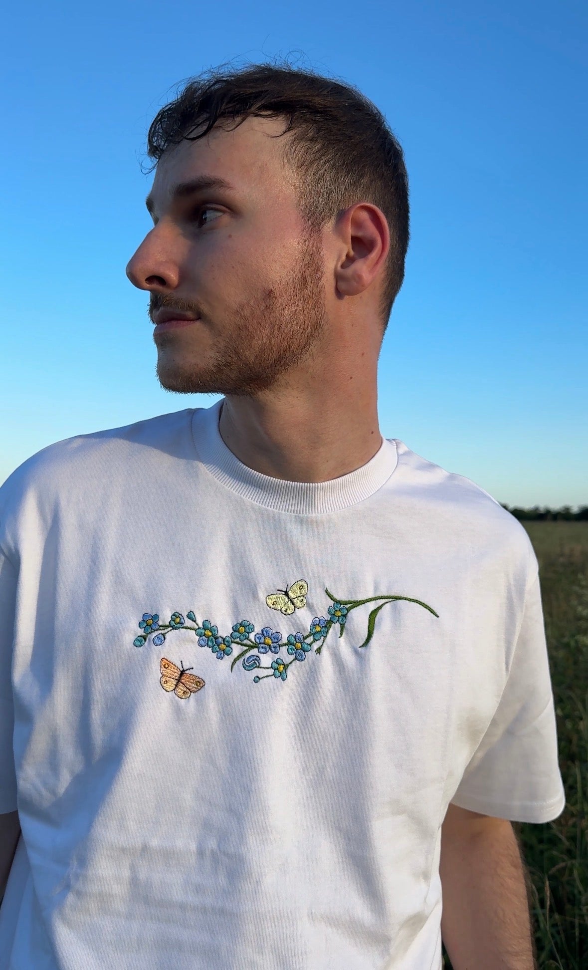 Zitronenfalter T-Shirt Weiß