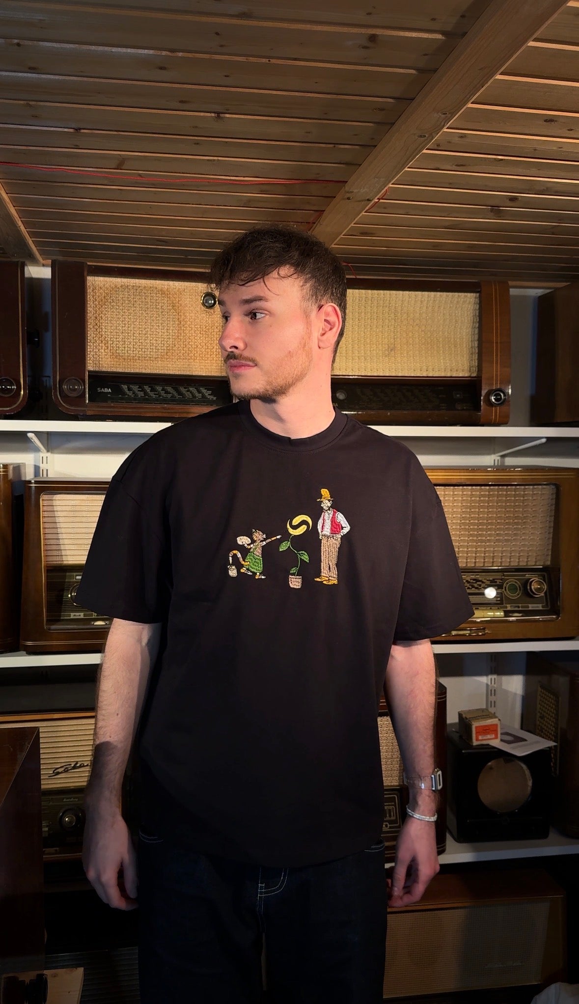 Custom Stash T-Shirt Schwarz
