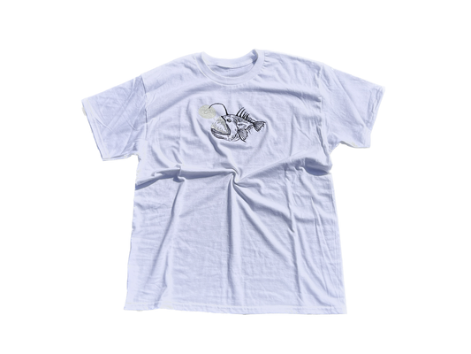 Anglerfish Glow in the Dark T-Shirt Weiß