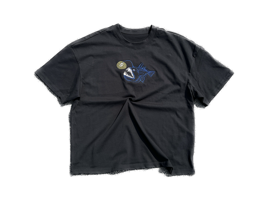 Anglerfish Glow in the Dark T-Shirt Schwarz